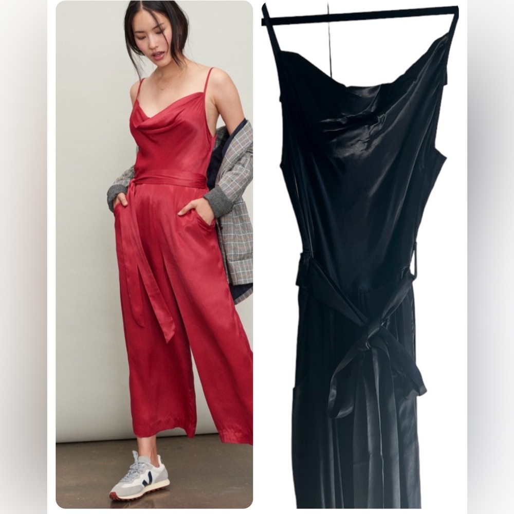 Anthropologie Alizia Cowl Neck Jumpsuit